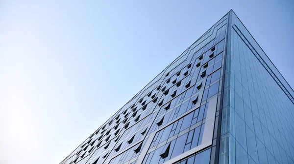 Fasádní Textura Skleněné Zrcadlové Kancelářské Budovy Fragment Fasády Moderní Architektura — Stock fotografie