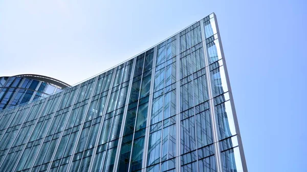 Struttura Della Facciata Edificio Uffici Specchio Vetro Frammento Della Facciata — Foto Stock