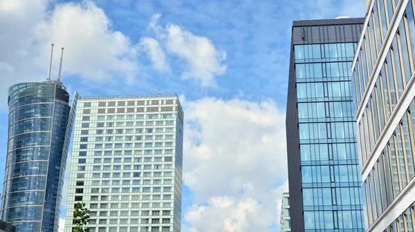 Facade Texture Glass Mirrored Office Building Fragment Facade Modern Architecture — Stock Photo, Image