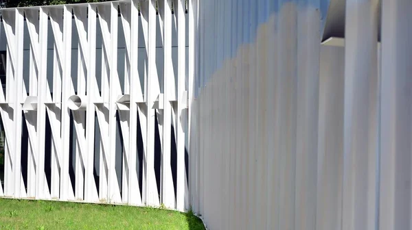 Líneas Abstractas Sobre Arquitectura Detalle Arquitectura Moderna Fragmento Refinado Del — Foto de Stock