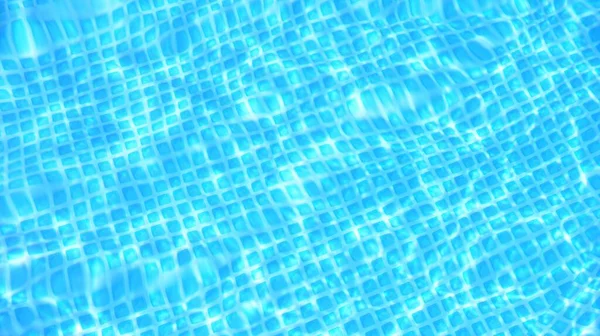 Acqua Blu Piscina Con Riflesso Solare — Foto Stock