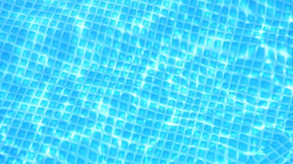 Blaues Wasser Schwimmbad Mit Sonnenreflexion — Stockfoto