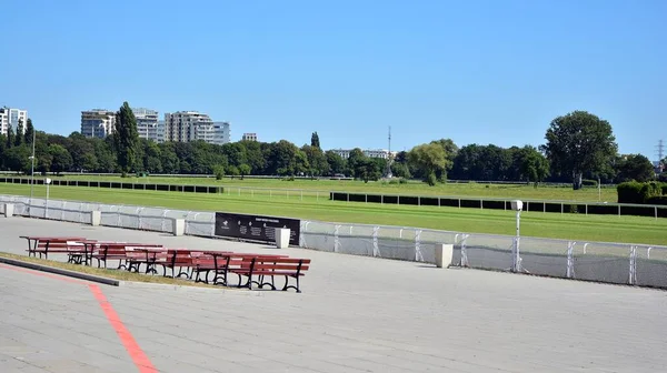 Warsaw Poland August 2020 Race Course Sluzew Infrastructure Horse Racing — Stock Photo, Image