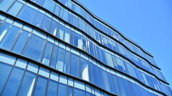 Skleněná Opona Zdi Moderní Kancelářské Budovy Moderní Kancelářská Budova Jasném — Stock fotografie