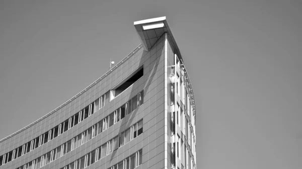 Absztrakt Modern Építészet Magas Kontrasztú Fekete Fehér Árnyalattal Geometria Felépítése — Stock Fotó