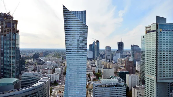 Варшава Польща Вересня 2020 Cityscape Warsaw City View Terrace 30Th — стокове фото