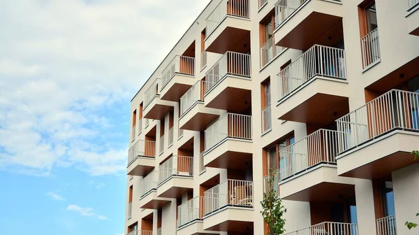 Estate Property Condo Architecture Fragment Modern Residential Flat Apartment Building — Stock Photo, Image