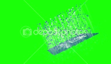 yeşil izole parçacıklar görüntüleri üzerinde yırtılma instagram simgesi