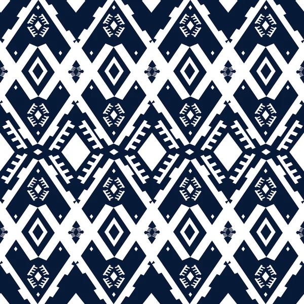 Ikat Ornament. Stammesmuster — Stockvektor