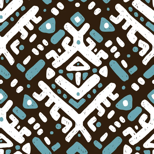イカットの飾り。部族のパターン — ストックベクタ