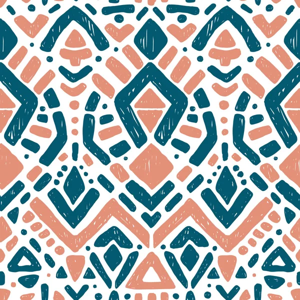 Ikat Ornament. Stammesmuster — Stockvektor