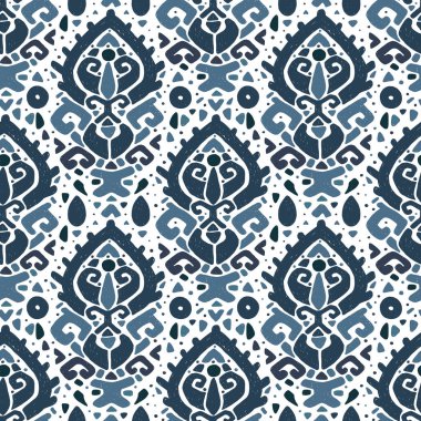 Ikat süsleme. Dalgalar kabile desen