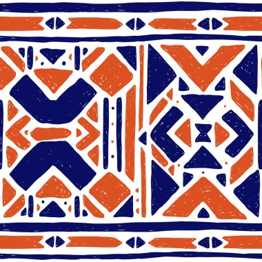 Ikat süsleme. Dalgalar kabile desen