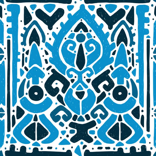 Ikat sieraad. Tribal patroon — Stockvector