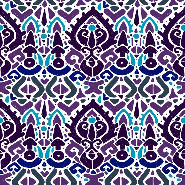 Ornement Ikat. Modèle tribal — Image vectorielle