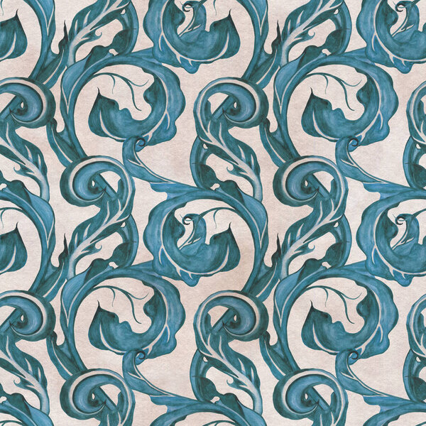 Экзотический сад. Ручной рисунок цветочный, винтажный стиль
