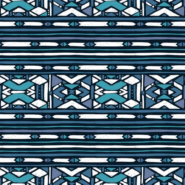 Adorno Ikat. Patrón tribal — Archivo Imágenes Vectoriales