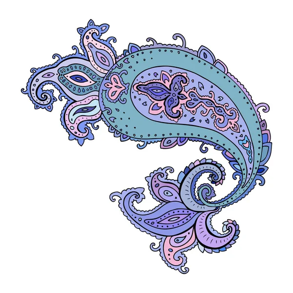 Paisley achtergrond. hand getrokken ornament. — Stockvector