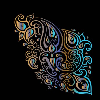 desenli arka plan. çizilmiş süsleme el.