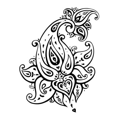 desenli arka plan. çizilmiş süsleme el.