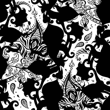 Paisley arka plan. Vintage Seamless modeli