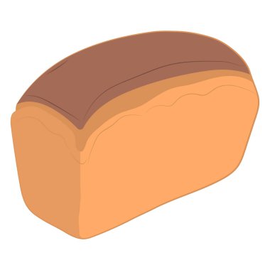 taze ekmek fırın simgesi. vektör çizim çizim