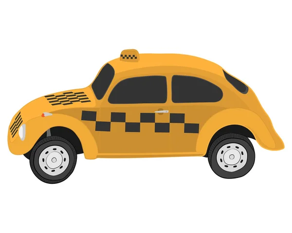 Векторный Рисунок Жёлтого Такси — стоковый вектор