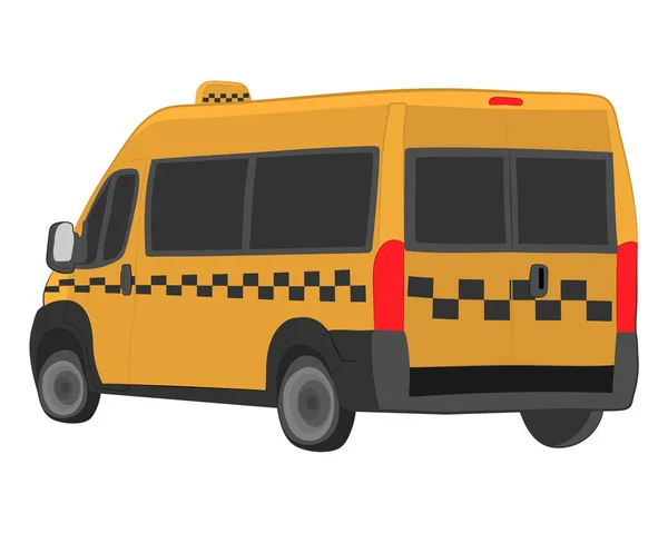Рисунок Вектора Автобуса Жёлтого Такси — стоковый вектор