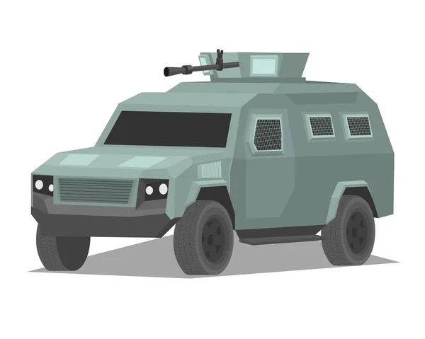 Армійська Військова Броньована Машина Військова Машина Векторні Ілюстрації — стоковий вектор