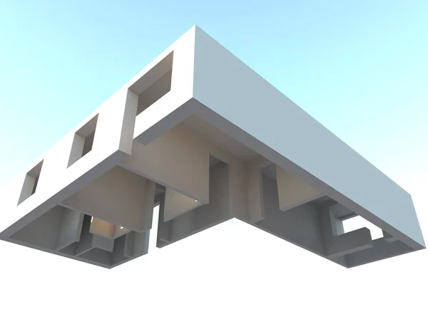 Rendre Designe Appartements Perspective Plan Construction — Photo