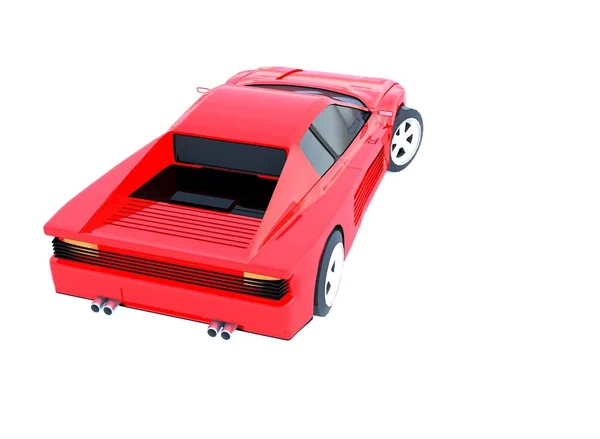 Ferrari Testarossa Rendono Isolato — Foto Stock