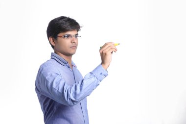 Hintli adam pen marker ve yazma