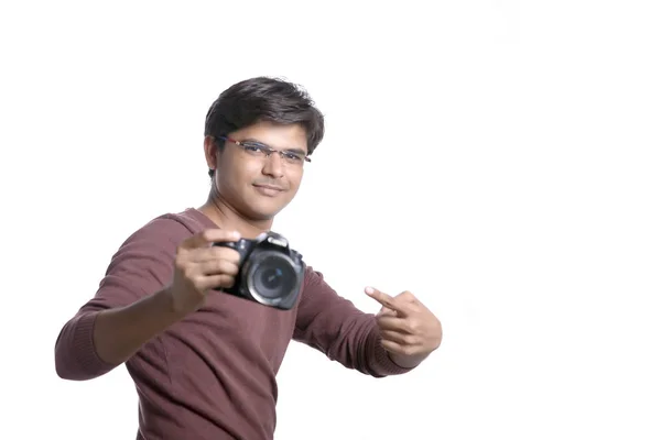 Indian Photographer Camera — Stock Photo, Image