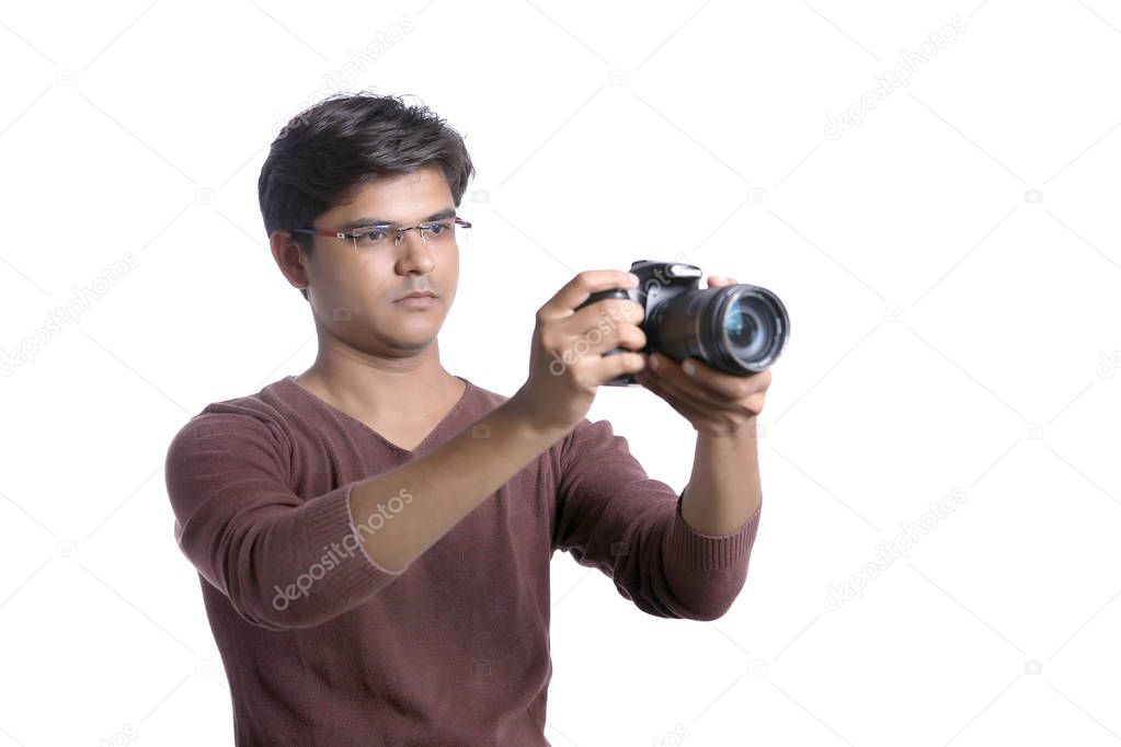 indian Photographer with Camera