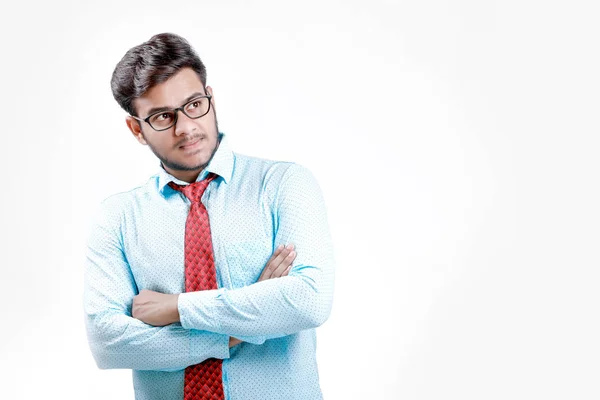 Young Indian Employee Spectacles — Stock Photo, Image