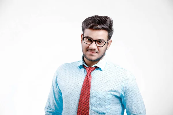 Young Indian Employee Tie Shirt — Stock Photo, Image