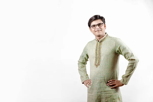 Young Indian Man Traditional Wear — Stock Photo, Image