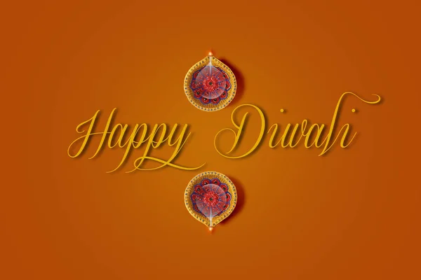 Indiska Festival Diwali Diwali Lampa Design — Stockfoto