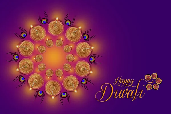 Indian Święto Diwali Diwali Lampa Projektu — Zdjęcie stockowe