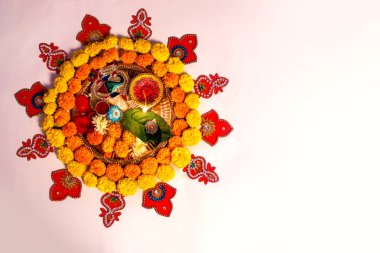 Hint Festivali Diwali, pooja Thali