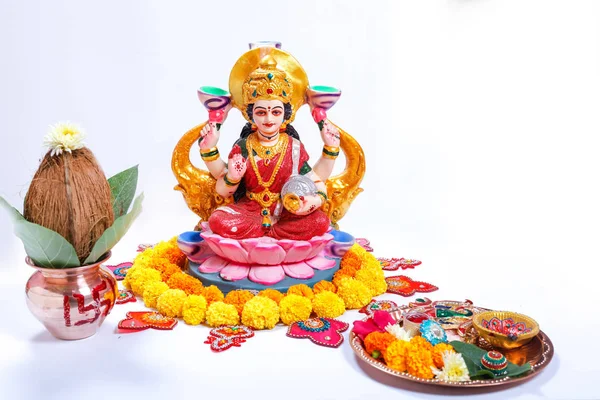 Indian Festival Diwali Laxmi Pooja — Stock Photo, Image