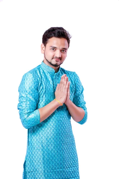 Young Indian Man Traditional Wear — Stock Photo, Image