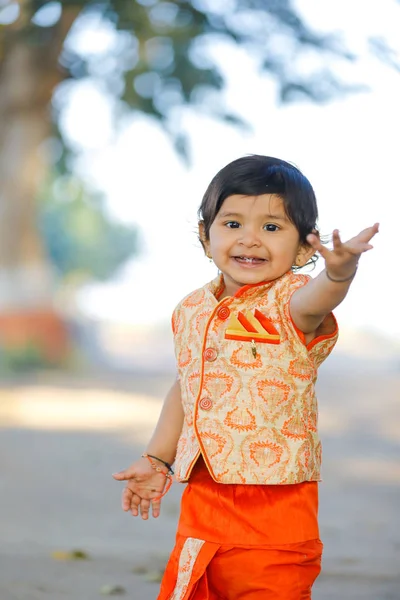 Indian Child Traditional Wear —  Fotos de Stock