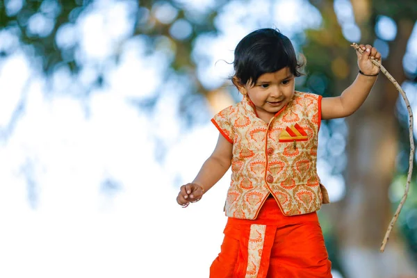 Indian Child Traditional Wear — Stok Foto