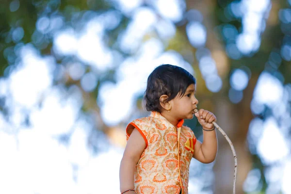 Indian Child Traditional Wear — Fotografia de Stock