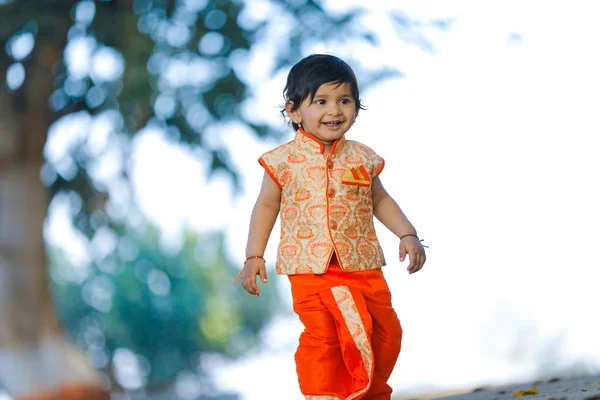 Indian Child Traditional Wear — стоковое фото