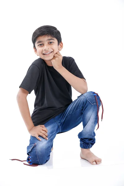 Joyful Indian Little Boy — Stockfoto