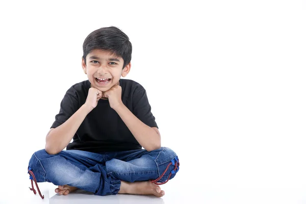 Joyful Indian Little Boy — Stockfoto