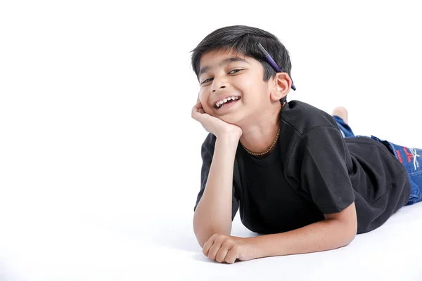 Joyful Indian Little Boy — Φωτογραφία Αρχείου
