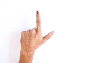 Indian Voter Hand with voting sign